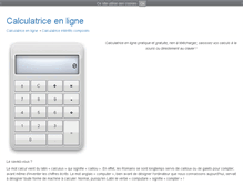 Tablet Screenshot of calculatriceenligne.fr